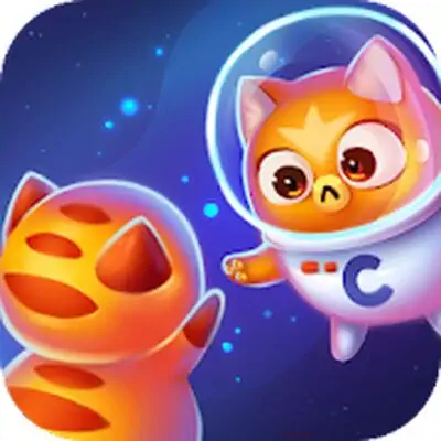 Space Cat Evolution: Kitty collecting in galaxy