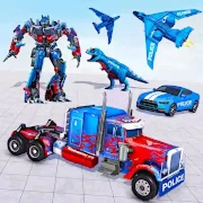 Download Police Truck Robot Game – Dino MOD APK [Free Shopping] for Android ver. 1.4.1