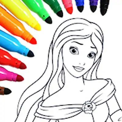 Download Princess Coloring Game MOD APK [Unlimited Money] for Android ver. 17.1.8