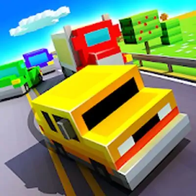 Download Blocky Highway: Traffic Racing MOD APK [Mega Menu] for Android ver. 1.2.3