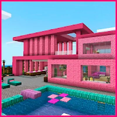 Download Pink house with furniture. Craft maps and mods MOD APK [Mega Menu] for Android ver. 1.0.1