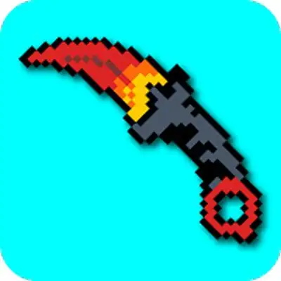 How to draw pixel weapon drawing step by step