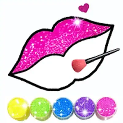 Download Glitter Lips with Makeup Brush Set coloring Game MOD APK [Ad-Free] for Android ver. 2.5