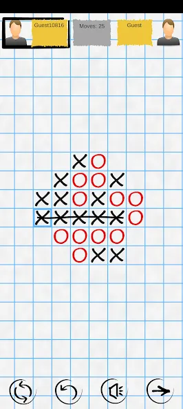 Tic Tac Toe Online: Mega XO [МОД: Деньги, Монеты и Меню MOD] Screenshot 1