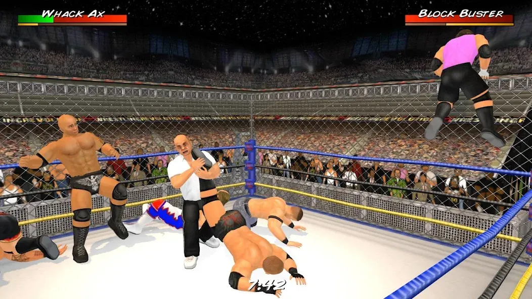 Wrestling Revolution 3D (Реслинг Революшн 3Д) [МОД: Деньги, Монеты и Меню MOD] Screenshot 1