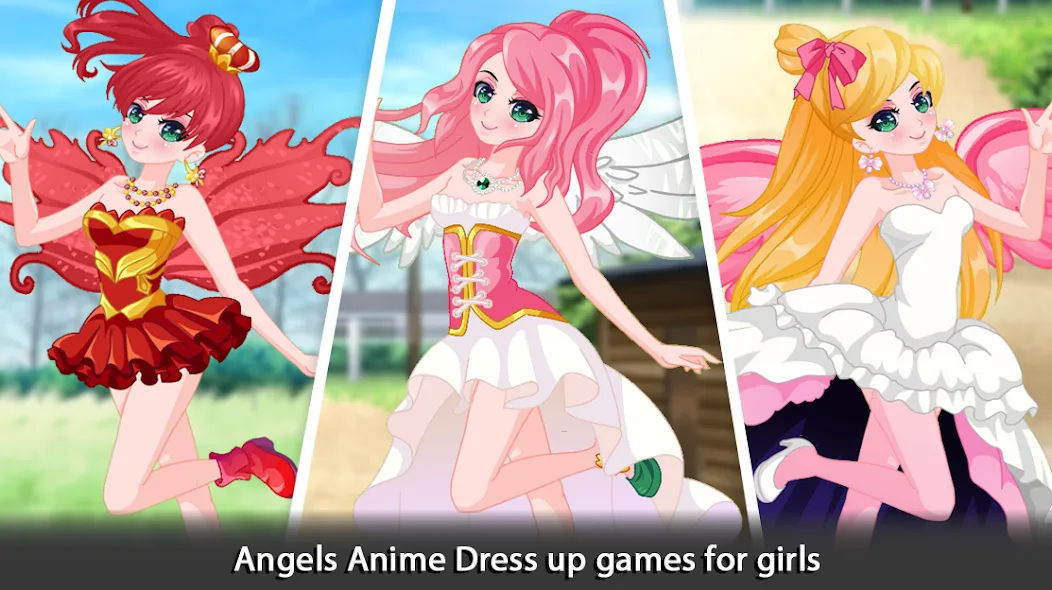 Dress Up Angel Anime Girl Game [МОД: Много монет, Открытые уровни и Мега MOD] Screenshot 5
