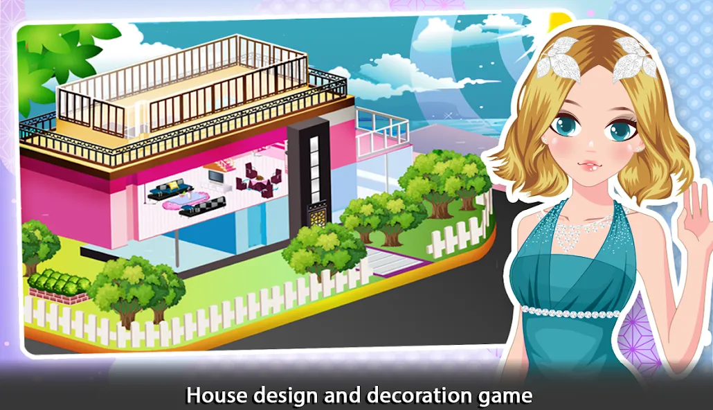 Girl Doll House - Room Design [МОД: Меню, Бесконечные монеты и Открытые уровни] Screenshot 1