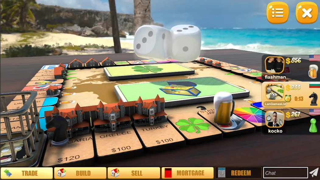 Rento - Dice Board Game Online [МОД: Много монет, Открытые уровни и Мега MOD] Screenshot 1