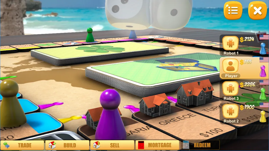 Rento - Dice Board Game Online [МОД: Много монет, Открытые уровни и Мега MOD] Screenshot 2