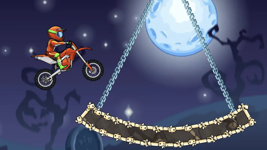 Moto X3M Bike Race Game (Мото 3М Игра на мотоциклах) [МОД: Много денег, Монет и Все открыто] Screenshot 2