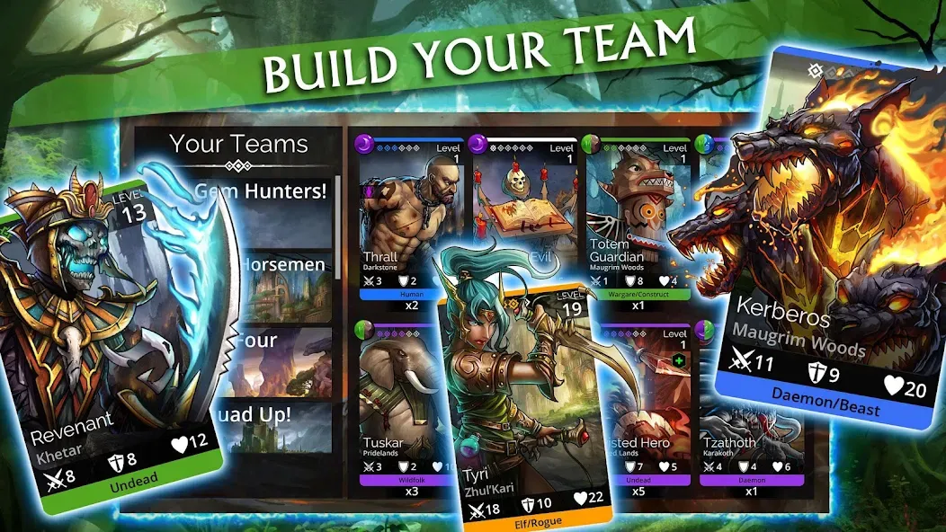 Gems of War - Match 3 RPG (Гемс оф Вар) [МОД: Много денег, Монет и Все открыто] Screenshot 2