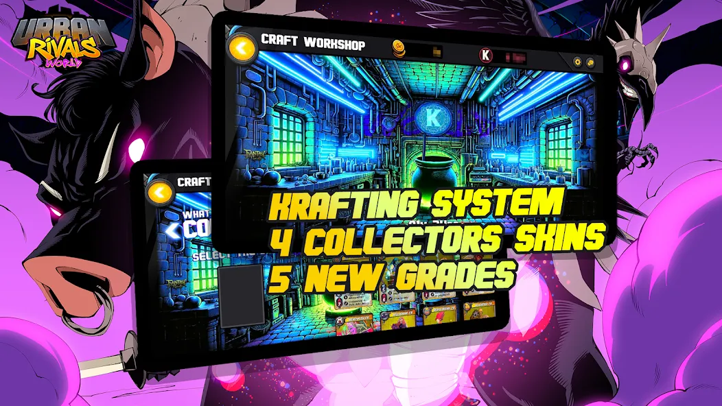 Urban Rivals (Урбан Ривалс ВОРЛД) [МОД: Много денег, Монет и Все открыто] Screenshot 2