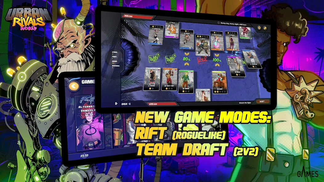 Urban Rivals (Урбан Ривалс ВОРЛД) [МОД: Много денег, Монет и Все открыто] Screenshot 4