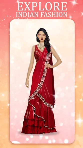 Indian Fashion Dressup Stylist [МОД: Бесконечные деньги, Монеты и Мега MOD] Screenshot 3
