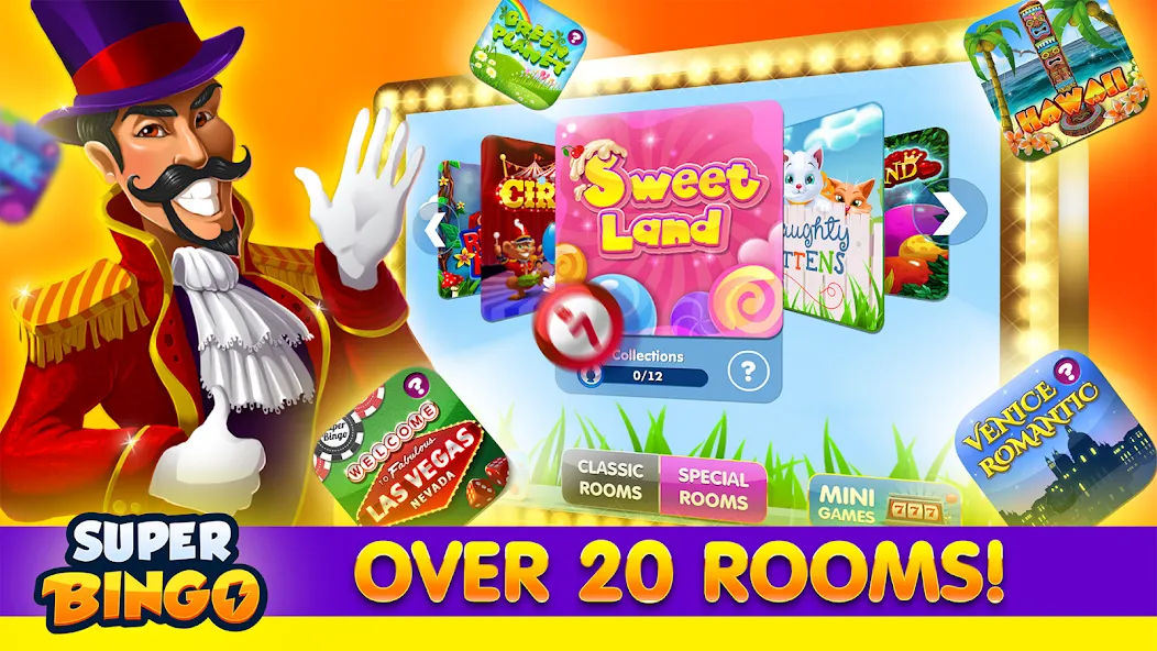 Super Bingo HD - Bingo Games (упер Бинго ) [МОД: Много денег, Монет и Все открыто] Screenshot 3