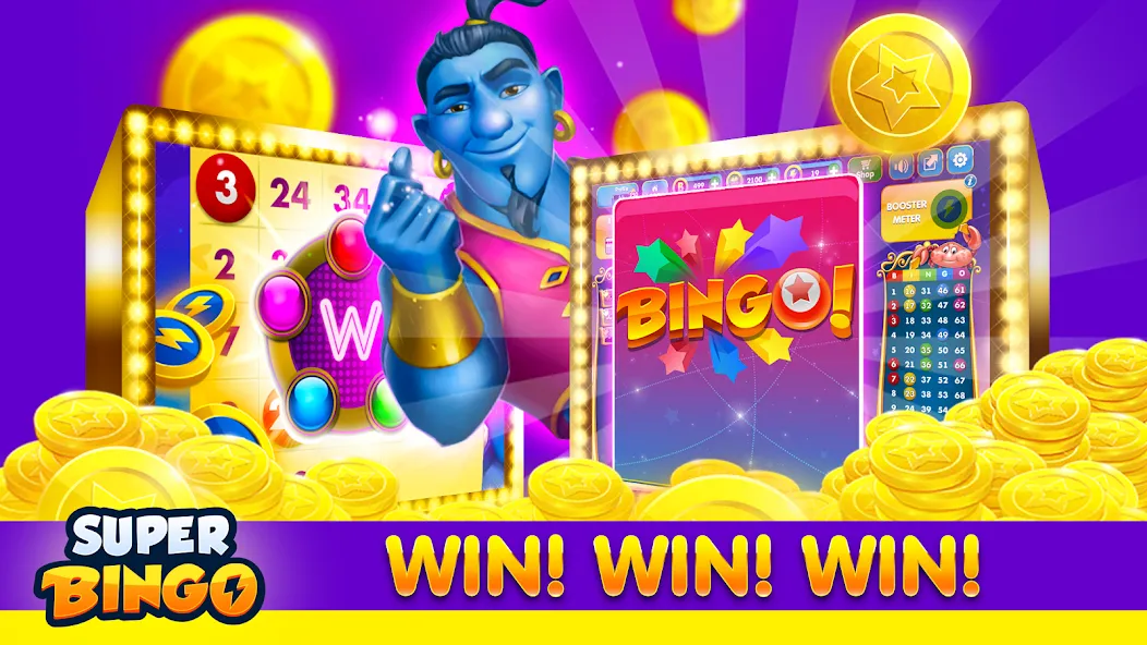 Super Bingo HD - Bingo Games (упер Бинго ) [МОД: Много денег, Монет и Все открыто] Screenshot 5