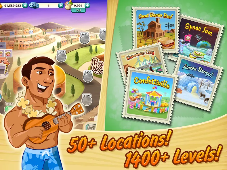 Kitchen Scramble: Cooking Game (Китчен Скрэмбл) [МОД: Все открыто, Дополнительные деньги и Меню MOD] Screenshot 2