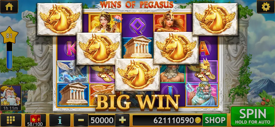 Slots of Luck: Vegas Casino (Слоты удачи) [МОД: Бесконечные деньги, Монеты и Мега MOD] Screenshot 1