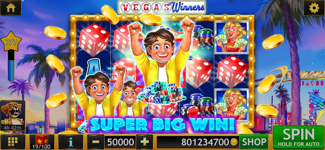 Slots of Luck: Vegas Casino (Слоты удачи) [МОД: Бесконечные деньги, Монеты и Мега MOD] Screenshot 2