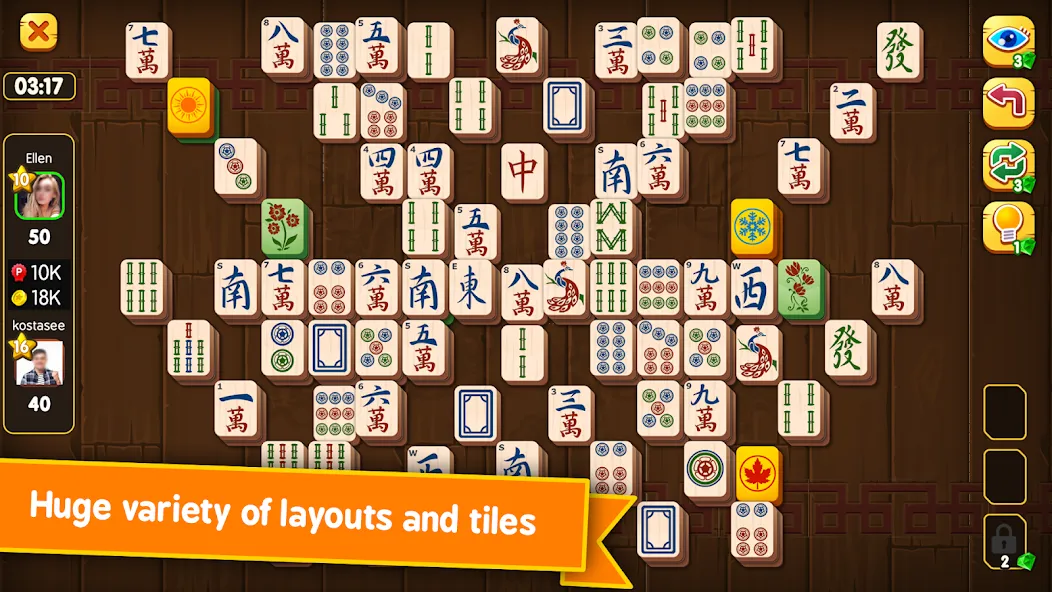 Mahjong Duels (Маджонг Дуэли) [МОД: Бесконечные деньги, Монеты и Мега MOD] Screenshot 1