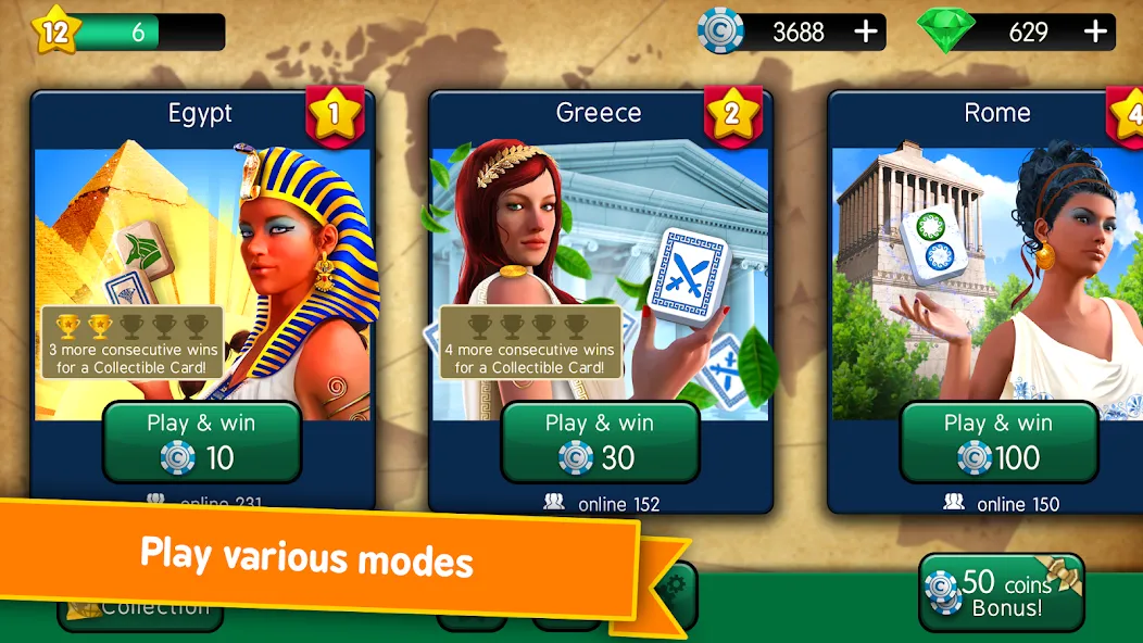 Mahjong Duels (Маджонг Дуэли) [МОД: Бесконечные деньги, Монеты и Мега MOD] Screenshot 2