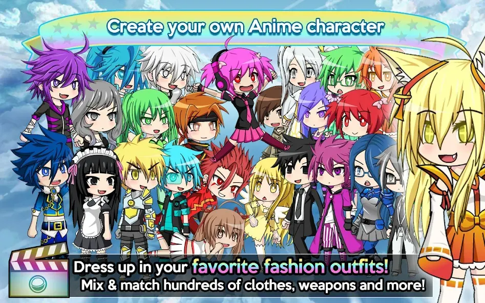 Gacha Studio (Anime Dress Up) (Гача Студио) [МОД: Меню, Бесконечные монеты и Открытые уровни] Screenshot 2
