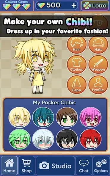 Pocket Chibi - Anime Dress Up (Покет Чиби) [МОД: Деньги, Монеты и Меню MOD] Screenshot 2