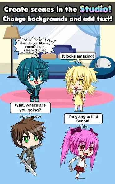 Pocket Chibi - Anime Dress Up (Покет Чиби) [МОД: Деньги, Монеты и Меню MOD] Screenshot 3