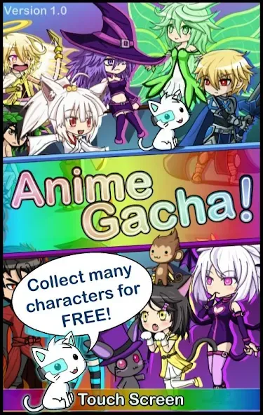 Anime Gacha! (Simulator & RPG) [МОД: Деньги, Монеты и Меню MOD] Screenshot 1