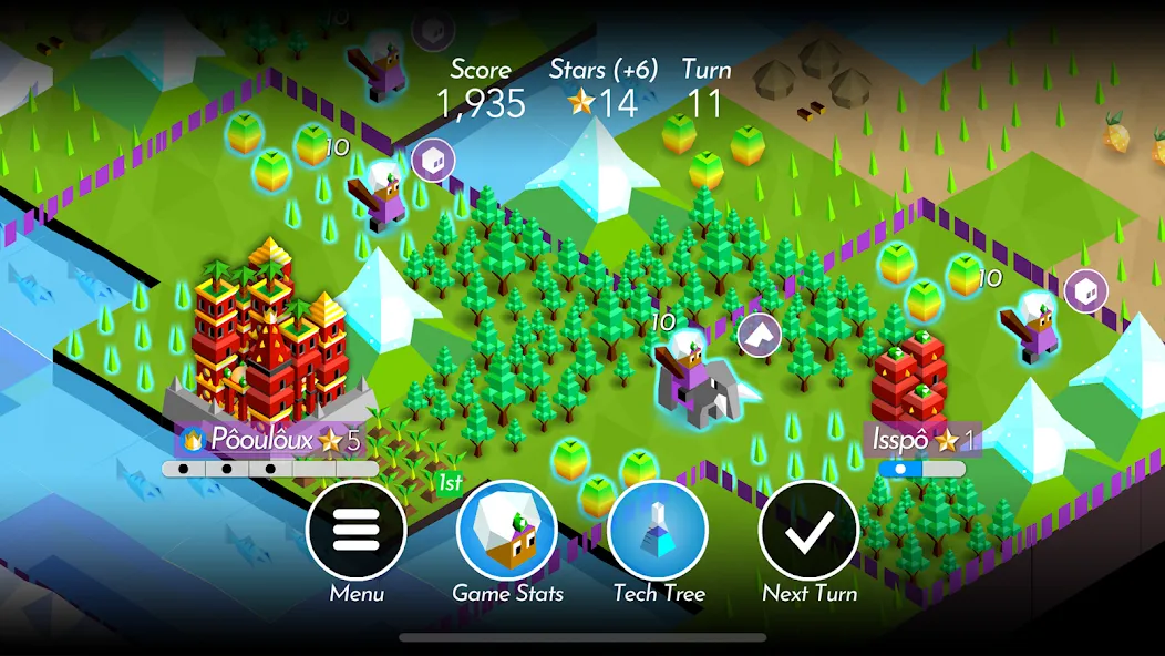 The Battle of Polytopia (Зе Батл оф Политопия) [МОД: Много денег, Монет и Все открыто] Screenshot 5