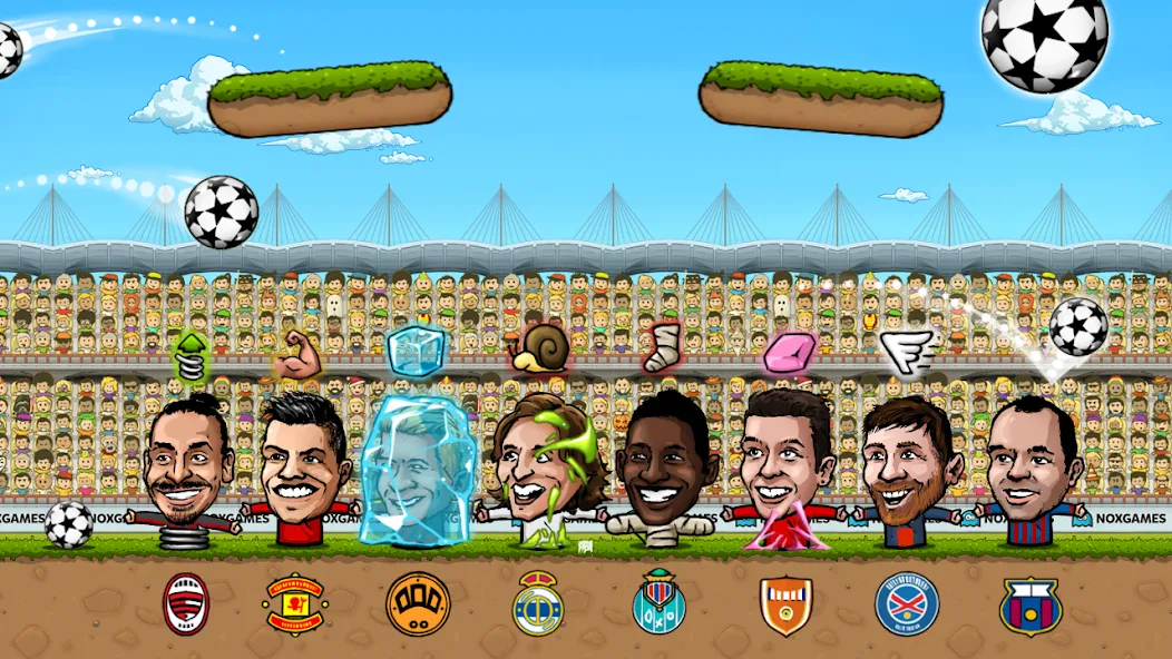 Puppet Soccer: Champs League (Паппет Соккер) [МОД: Меню, Бесконечные монеты и Открытые уровни] Screenshot 3