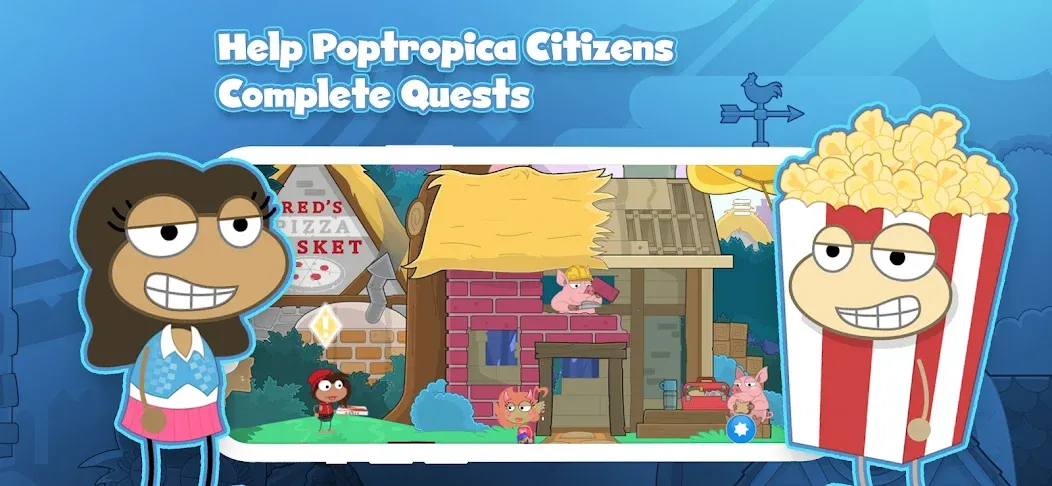 Poptropica: Fun Kids Adventure (Поптропика) [МОД: Бесконечные деньги, Монеты и Мега MOD] Screenshot 3