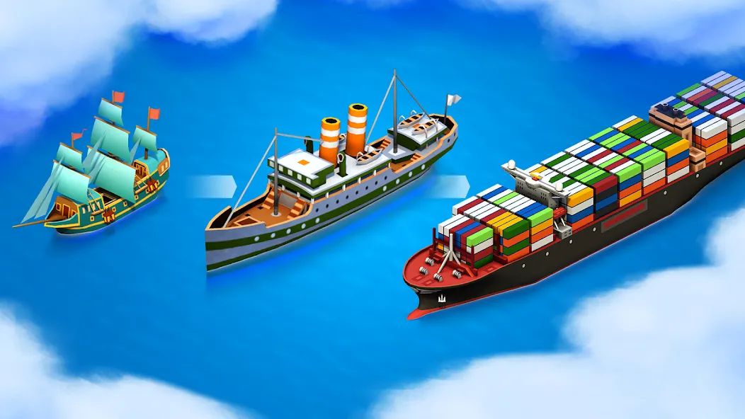 Sea Port: Cargo Boat Tycoon (Си Порт) [МОД: Меню, Бесконечные монеты и Открытые уровни] Screenshot 2