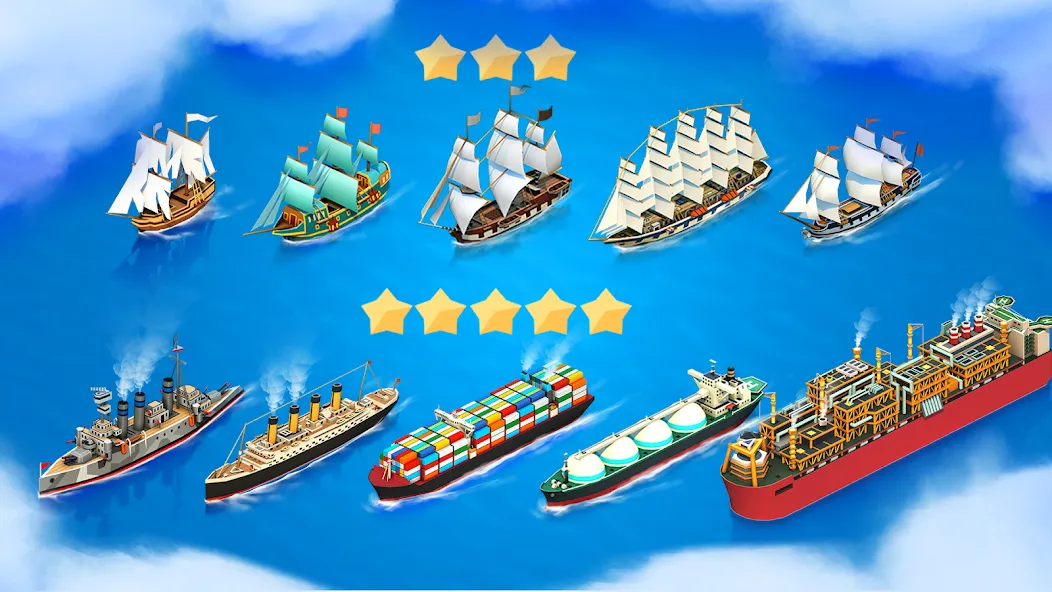 Sea Port: Cargo Boat Tycoon (Си Порт) [МОД: Меню, Бесконечные монеты и Открытые уровни] Screenshot 4