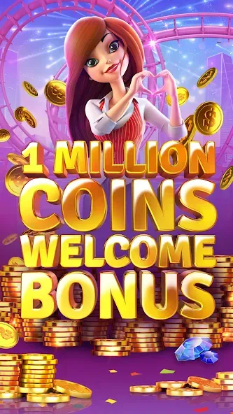 Slotomania™ Slots Casino Games (Слотомания) [МОД: Много монет, Открытые уровни и Мега MOD] Screenshot 2