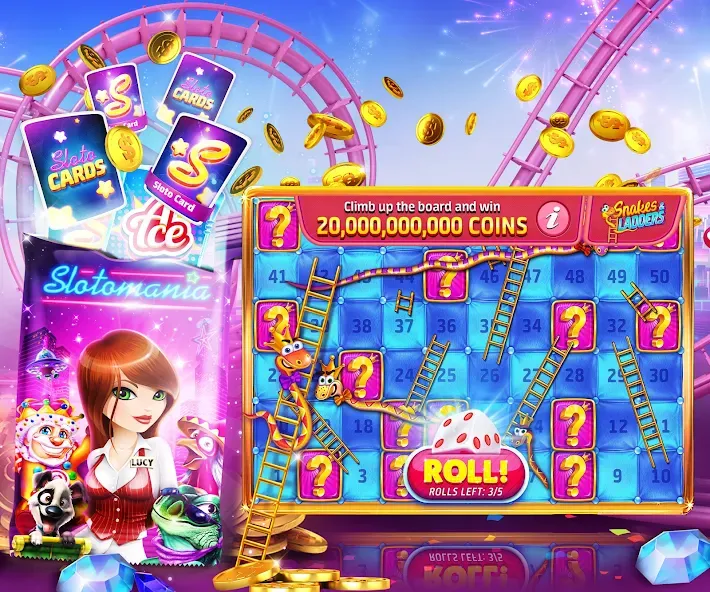Slotomania™ Slots Casino Games (Слотомания) [МОД: Много монет, Открытые уровни и Мега MOD] Screenshot 5