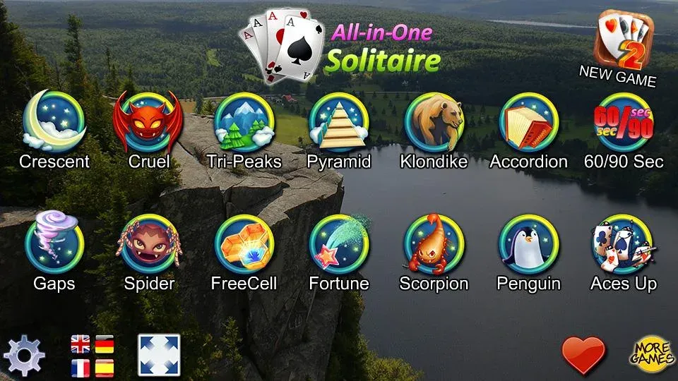All-in-One Solitaire [МОД: Много денег, Монет и Все открыто] Screenshot 1