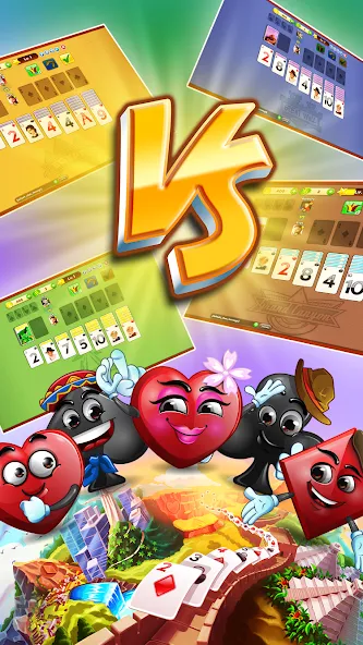 Solitaire Journey (Солитер Джорни) [МОД: Много денег, Монет и Все открыто] Screenshot 1