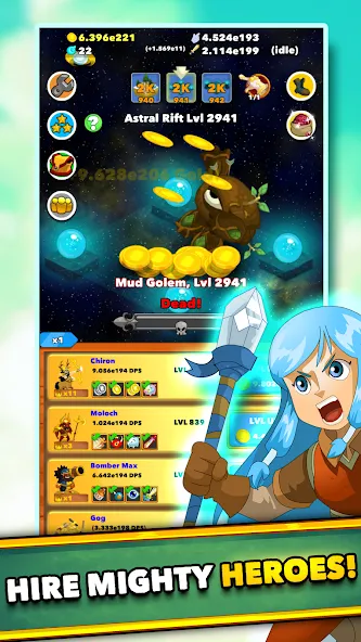 Clicker Heroes - Idle RPG (Кликер Герои) [МОД: Много монет, Открытые уровни и Мега MOD] Screenshot 4