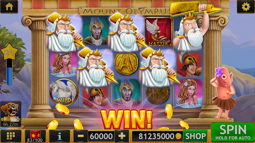 Vegas Slots Galaxy (Вегас Слотс Гэлэкси) [МОД: Все открыто, Дополнительные деньги и Меню MOD] Screenshot 1