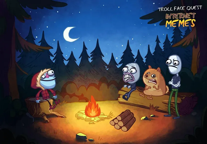 Troll Face Quest Internet Meme (Тролль Фейс Квест Интернет Мем) [МОД: Все открыто, Дополнительные деньги и Меню MOD] Screenshot 2