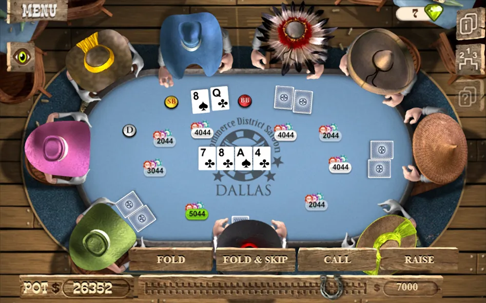 Governor of Poker 2 - Offline [МОД: Деньги, Монеты и Меню MOD] Screenshot 5