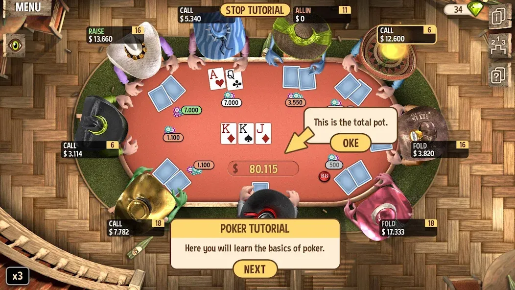 Learn Poker - How to Play [МОД: Меню, Бесконечные монеты и Открытые уровни] Screenshot 2