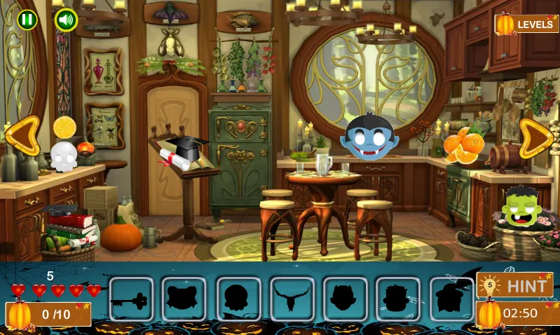 Halloween Hidden Objects (Хэллоуин Скрытые Объекты) [МОД: Много монет, Открытые уровни и Мега MOD] Screenshot 4