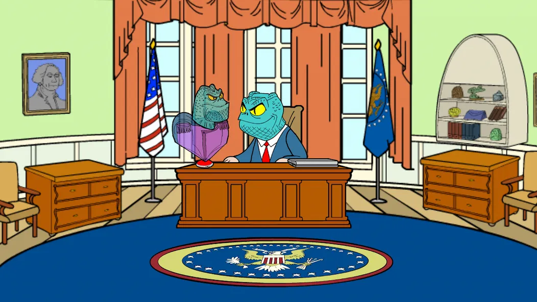Obama Pigsaw: Alien Invasion (Обама Джигтрап) [МОД: Все открыто, Дополнительные деньги и Меню MOD] Screenshot 2