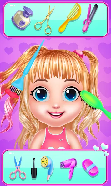 Baby Girl Caring Pinky Style (Беби Грл Керинг Пинки Стайл) [МОД: Много монет, Открытые уровни и Мега MOD] Screenshot 3