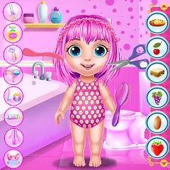 Скачать Baby Girl Caring Pinky Style (Беби Грл Керинг Пинки Стайл) [МОД: Много монет, Открытые уровни и Мега MOD] | Взлом Baby Girl Caring Pinky Style на Андроид