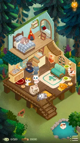 Secret Cat Forest (Сикрет Кэт Форест) [МОД: Много денег, Монет и Все открыто] Screenshot 1