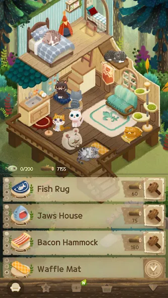 Secret Cat Forest (Сикрет Кэт Форест) [МОД: Много денег, Монет и Все открыто] Screenshot 4