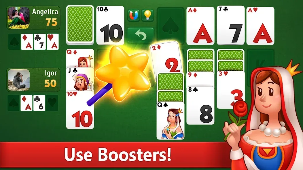 Klondike Solitaire card game [МОД: Все открыто, Дополнительные деньги и Меню MOD] Screenshot 3